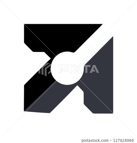 Abstract minimalist geometric logo brand design Abstract minimalist geometric logo brand design 127828068