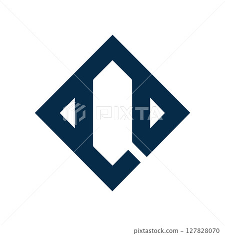 Abstract minimalist geometric logo brand design Abstract minimalist geometric logo brand design 127828070