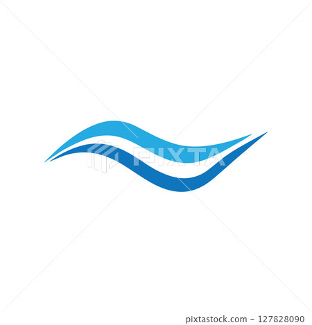 Wave Logo Vector Art, Icons, and Graphics 127828090