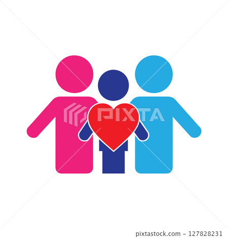 Community Logo Vector Art, Icons, and Graphics 127828231