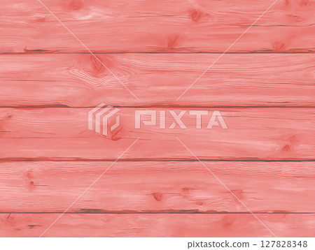 Red painted wooden wall background material 127828348