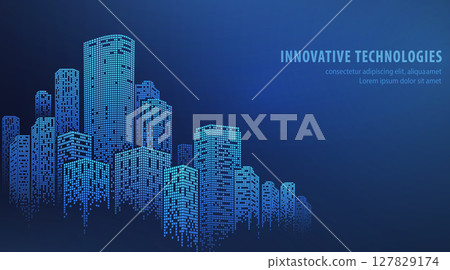 City buildings abstract background. Smart city, urban concept, real estate, organization office. City buildings abstract background. Smart city, urban concept, real estate, organization office. 127829174