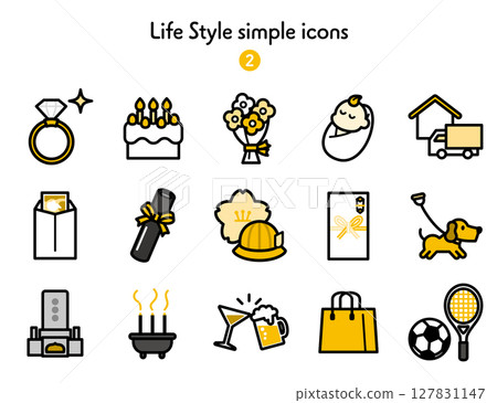 Icon collection Life Icon collection Life 127831147