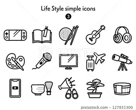 Icon collection Hobbies 127831300