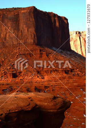 Winter Monument Valley Arizona USA Navajo Nation 127831670