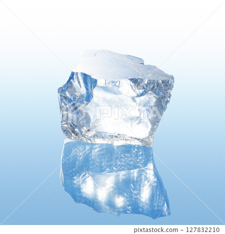 淺藍色背景上的冰-1 127832210