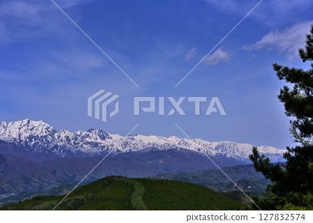 從高山眺望北阿爾卑斯山 從高山眺望北阿爾卑斯山 127832574