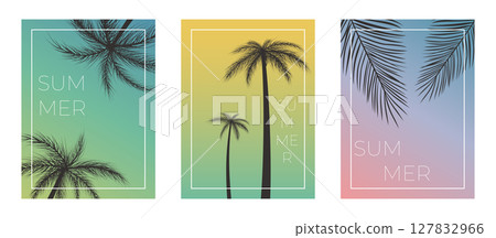 summer posters set 127832966