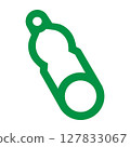 Plastic bottle pictogram (color version) 127833067
