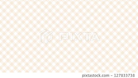Beige diagonal gingham pattern - Natural landscape background or banner material - 1.91:1 127833738