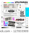Raw Vector Collage with Packaging Symbols 127833909