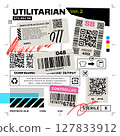 Raw Vector Collage with Packaging Symbols 127833912