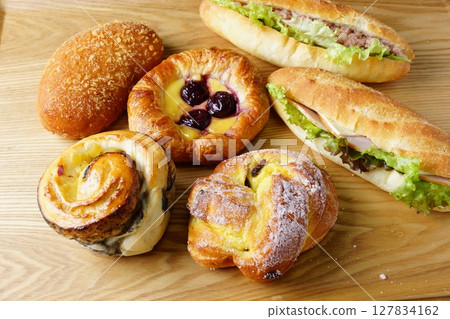Confectionery bread prepared dish 127834162