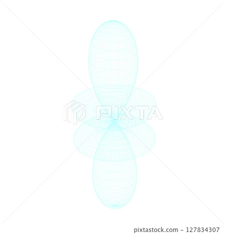 電子軌道線框 127834307