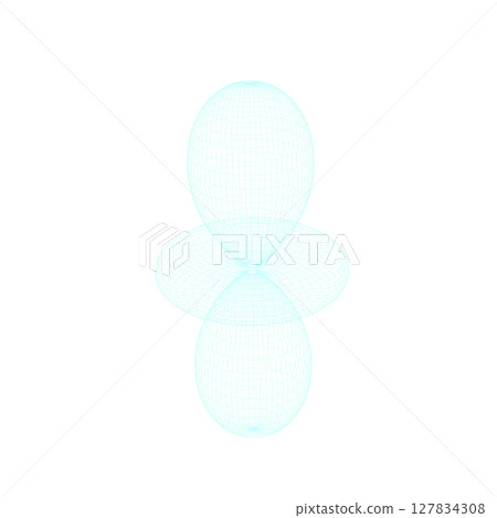 電子軌道線框 127834308