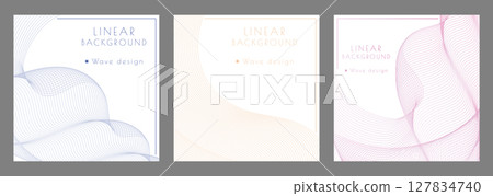 A pattern of wavy lines. Luxurious abstract background. Interior design, wallpaper, textures, textiles. The option of packaging, banners and creative design ideas A pattern of wavy lines. Luxurious abstract background. Interior design, wallpaper, textures, textiles. The option of packaging, banners and creative design ideas 127834740