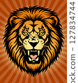 Fiery Mane of the Savannah King 127834744