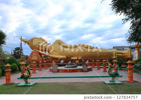 Scenery of the Southern Temple of That Luang, Laos 127834757