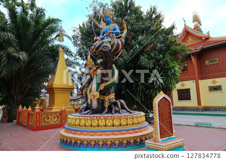 Scenery of the Southern Temple of That Luang, Laos 127834778