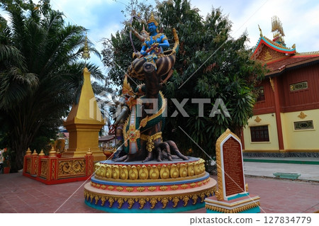 Scenery of the Southern Temple of That Luang, Laos 127834779