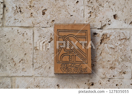 Saudi Arabia women toilet icon 127835055