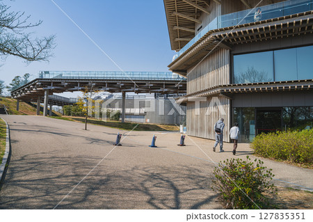 靜岡市(靜岡縣)日本平夢露台的晴朗早晨 靜岡市(靜岡縣)日本平夢露台的晴朗早晨 127835351
