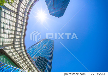 Tokyo cityscape, Japan, June 22nd. View of Takanawa Gateway City in front of Takanawa Gateway Station (2025) Tokyo cityscape, Japan, June 22nd. View of Takanawa Gateway City in front of Takanawa Gateway Station (2025) 127835561