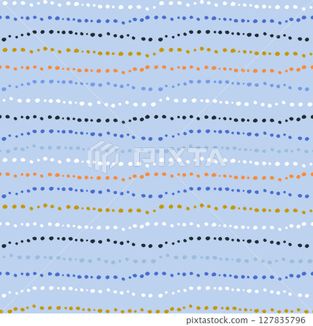 Seamless pattern with hand drawn brush dots. Modern colorful artistic texture for fabric, textile, digital papers, packaging. Vector illustration Seamless pattern with hand drawn brush dots. Modern colorful artistic texture for fabric, textile, digital papers, packaging. Vector illustration 127835796