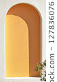 Wall recess as decoration outdoors 127836076