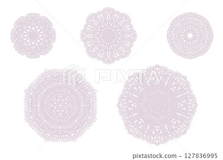 圓形蕾絲套裝001 127836995