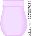 Beautiful shape and style of purple ceramic vase for decorate home and room. 127837084