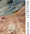 Quarry for the extraction of multi-colored clay 127837086
