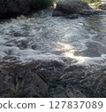 Rapids on a mountain river. Russia. South Urals 127837089