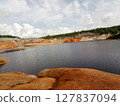 Quarry for the extraction of multi-colored clay 127837094