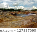 Quarry for the extraction of multi-colored clay 127837095