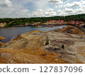 Quarry for the extraction of multi-colored clay 127837096