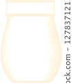 Beautiful shape and style of creamy ceramic vase for decorate home and room. 127837121