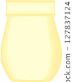 Beautiful shape and style of yellow ceramic vase for decorate home and room. 127837124
