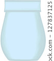 Beautiful shape and style of blue ceramic vase for decorate home and room. 127837125
