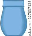 Beautiful shape and style of blue ceramic vase for decorate home and room. 127837128