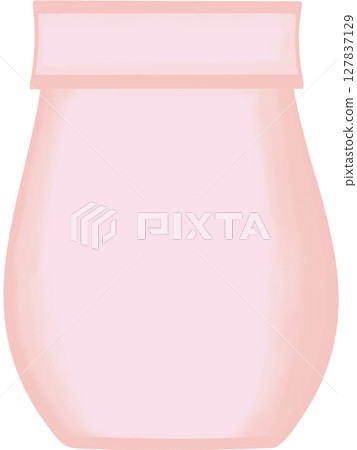 Beautiful shape and style of pink ceramic vase for decorate home and room. 127837129