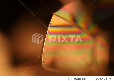 Green liquid surface, green Reflections of liquid in macro,, bubbles in macro, connection of bubbles in macro, cell from liquid, dark background, glossy surface Green liquid surface, green Reflections of liquid in macro,, bubbles in macro, connection of bubbles in macro, cell from liquid, dark background, glossy surface 127837186