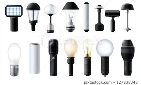 Modern LED Lighting Fixtures Collection Bright Home Design Lamps bulb glow decor style focus house 127838348