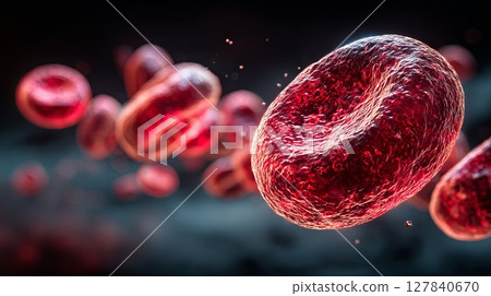Illustration of a Red Blood Cell Highlighting Polycythemia Illustration of a Red Blood Cell Highlighting Polycythemia 127840670