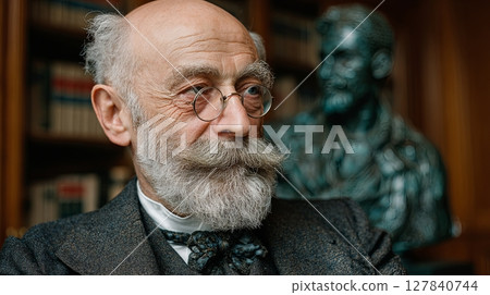 Bearded Man Celebrating Cultural Heritage Day Bearded Man Celebrating Cultural Heritage Day 127840744