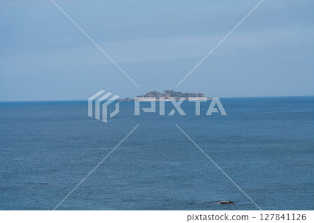 從長崎恐龍公園看到的軍艦島 127841126