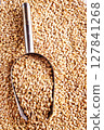 grain on the table, wheat grain 127841268
