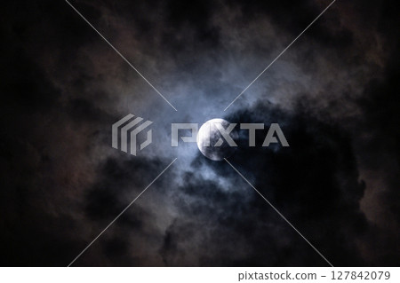 A dramatic supermoon 127842079