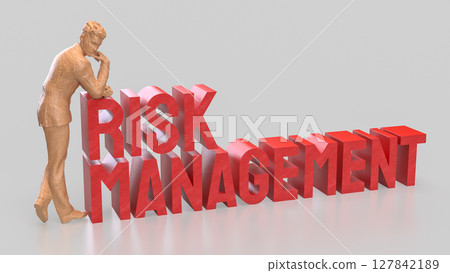 The Red risk management for Business concept 3d Rendering. The Red risk management for Business concept 3d Rendering. 127842189