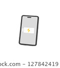 智慧型手機充電的插圖 127842419